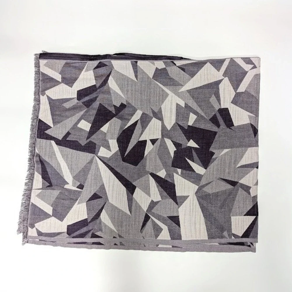 Lululemon Sit In Silence Scarf Wrap Oversized Silk Wool Geometric Arm Holes